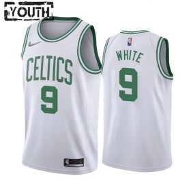 Barn Boston Celtics Tröja Derrick White 9 Nike 2022-23 Association Edition Vit Swingman